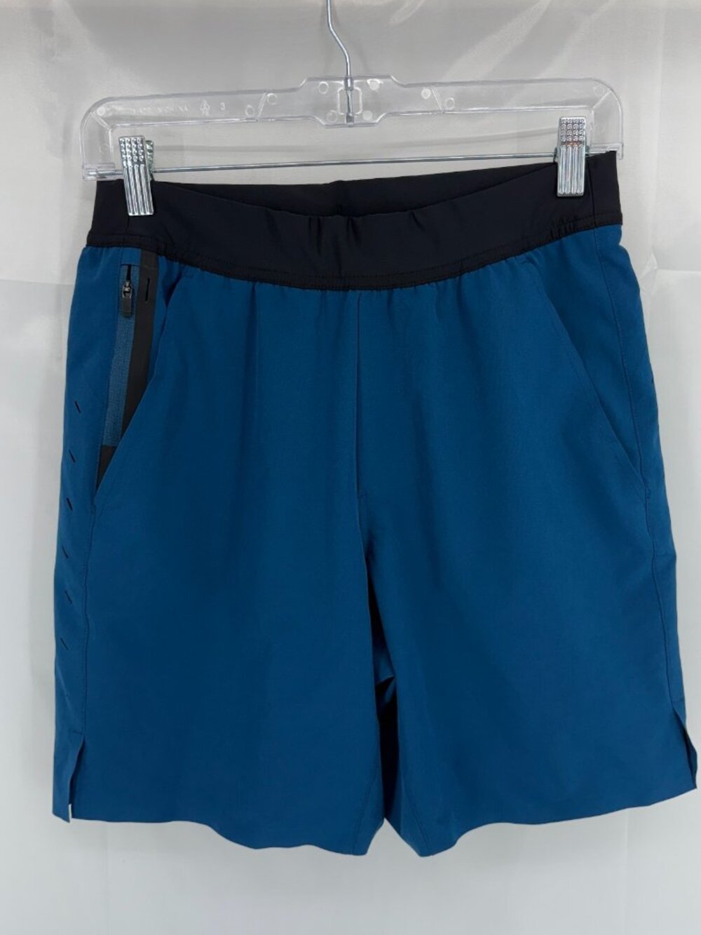 Ten Thousand Men S Interval Short Lined Solid Blue Athletic Activewear Gym